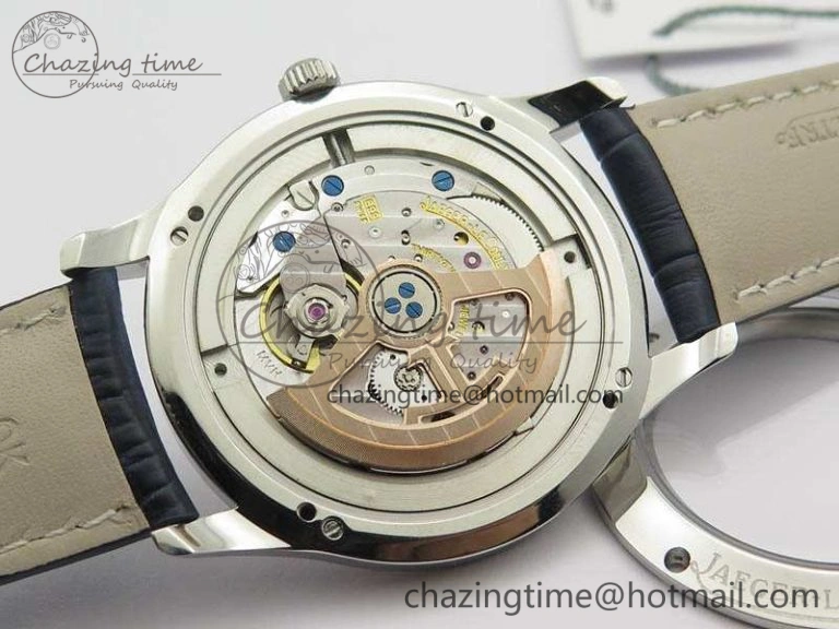 Master Control Date 1548530 SS ZF 1:1 Best Edition White Dial On Blue Leather Strap A899 1