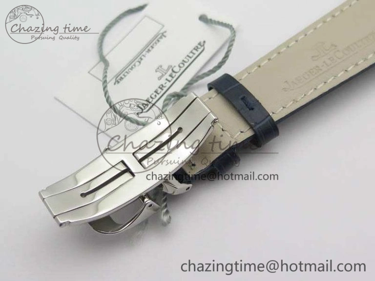 Master Control Date 1548530 SS ZF 1:1 Best Edition White Dial On Blue Leather Strap A899 1
