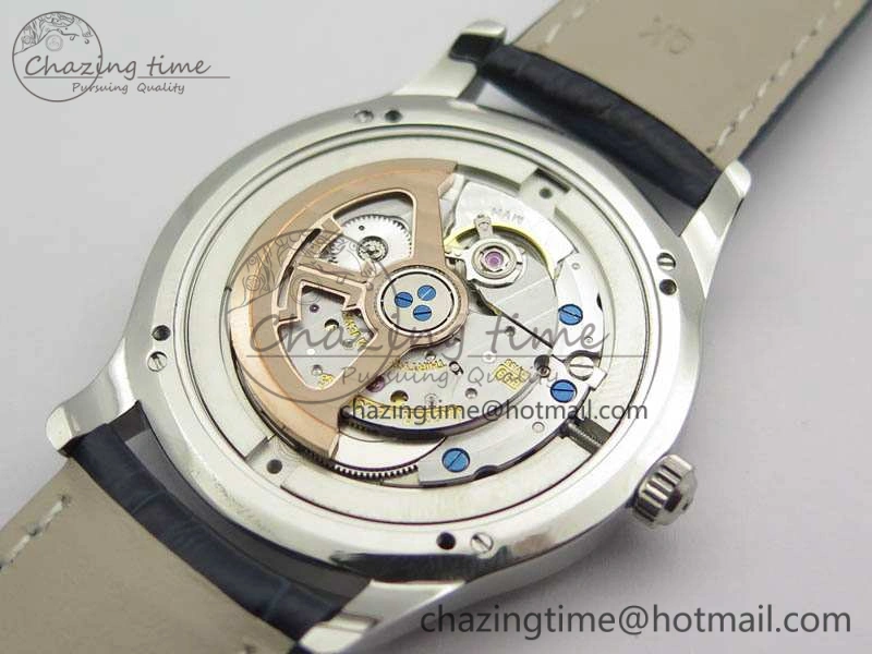 Master Control Date 1548530 SS ZF 1:1 Best Edition White Dial On Blue Leather Strap A899 1