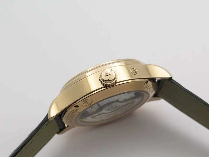 Master Control Power Reserve RG Black Dial On Black Leather Strap A939