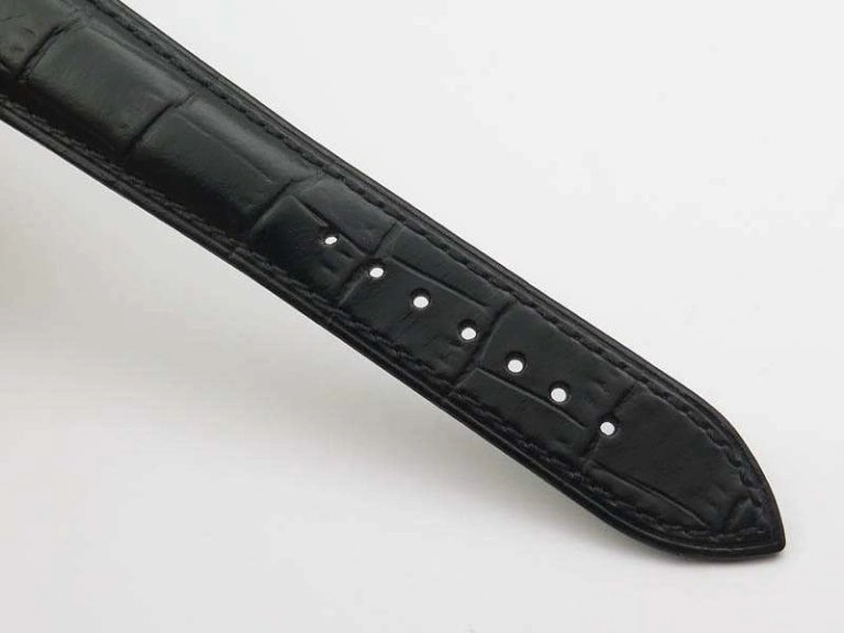 Master Control Power Reserve RG Black Dial On Black Leather Strap A939