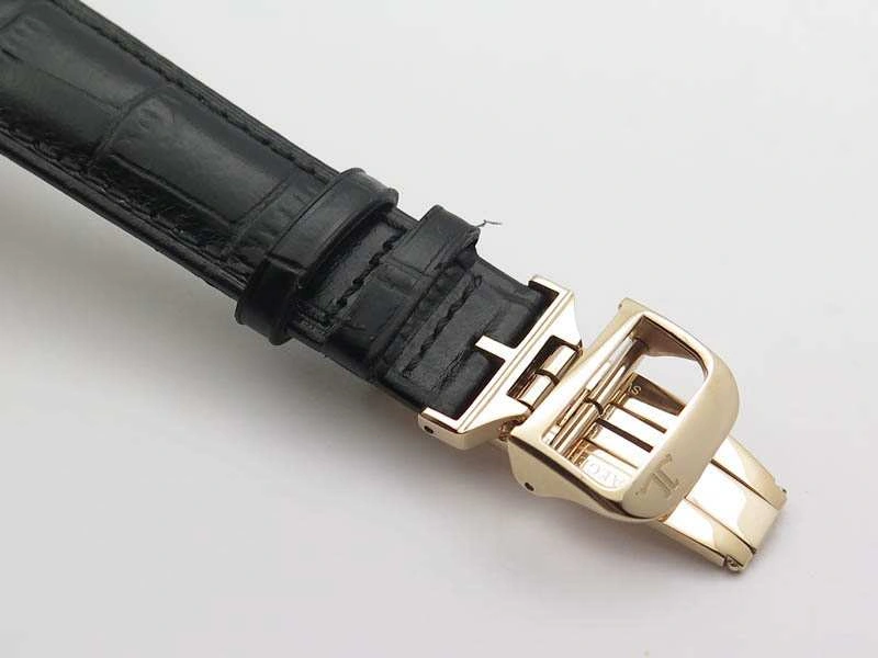 Master Control Power Reserve RG Black Dial On Black Leather Strap A939