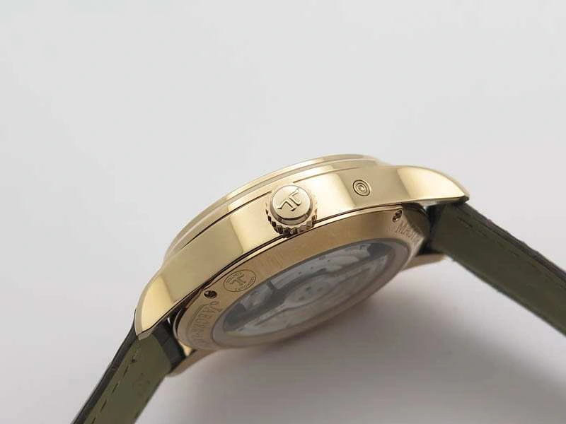 Master Control Power Reserve RG Light Gray Dial On Brown Leather Strap A939