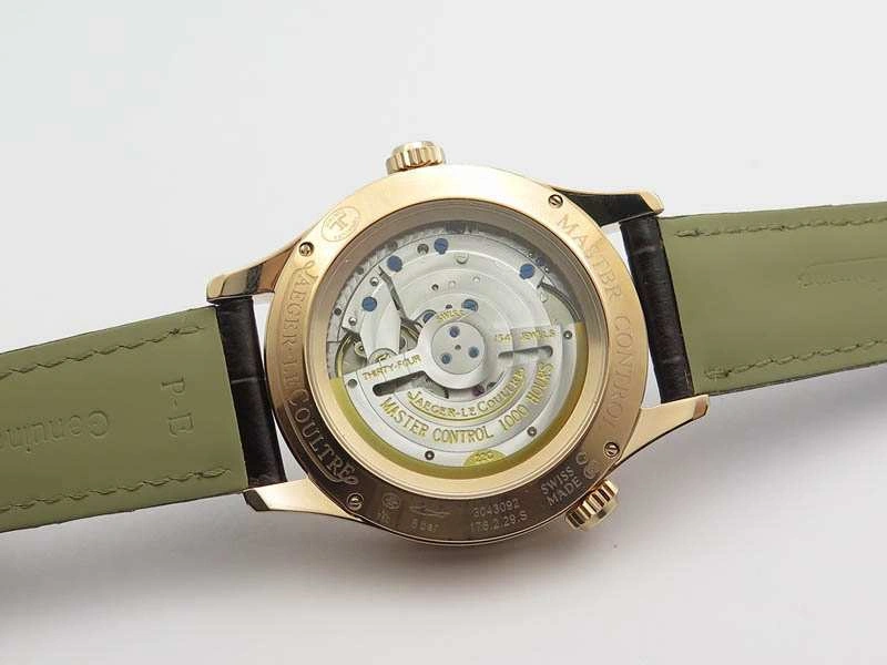 Master Control Power Reserve RG Light Gray Dial On Brown Leather Strap A939