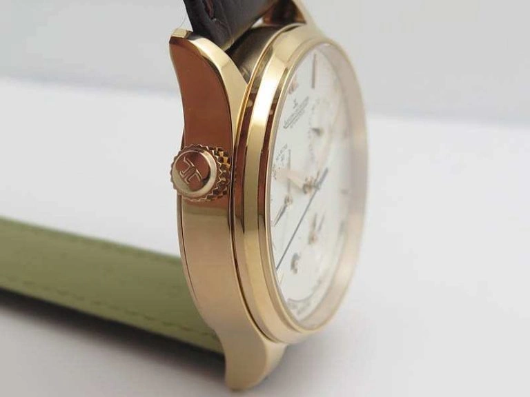 Master Control Power Reserve RG Light Gray Dial On Brown Leather Strap A939