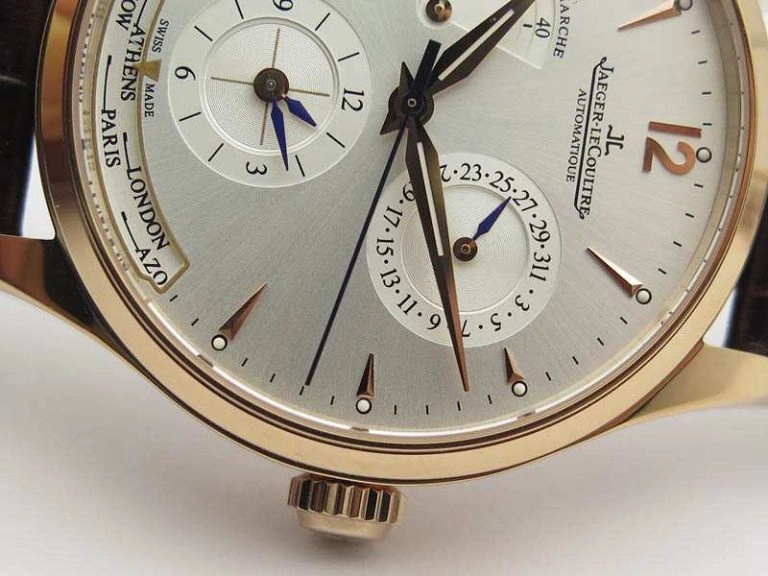Master Control Power Reserve RG Light Gray Dial On Brown Leather Strap A939