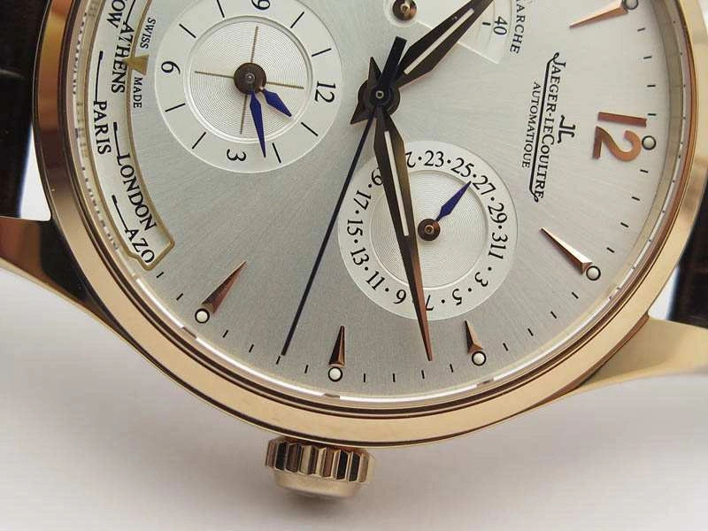 Master Control Power Reserve RG Light Gray Dial On Brown Leather Strap A939