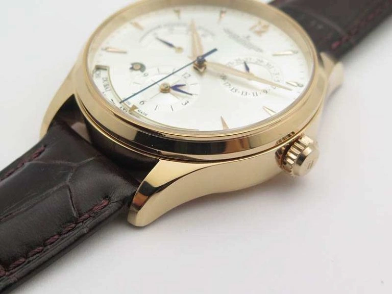 Master Control Power Reserve RG Light Gray Dial On Brown Leather Strap A939