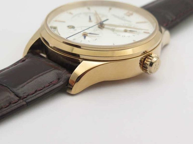 Master Control Power Reserve RG White Dial On Brown Leather Strap A939