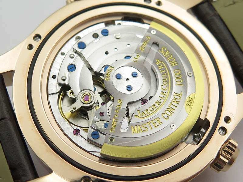 Master Control Power Reserve RG White Dial On Brown Leather Strap A939