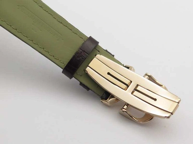 Master Control Power Reserve RG White Dial On Brown Leather Strap A939