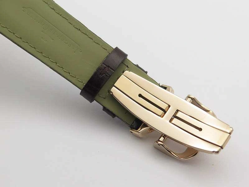 Master Control Power Reserve RG White Dial On Brown Leather Strap A939