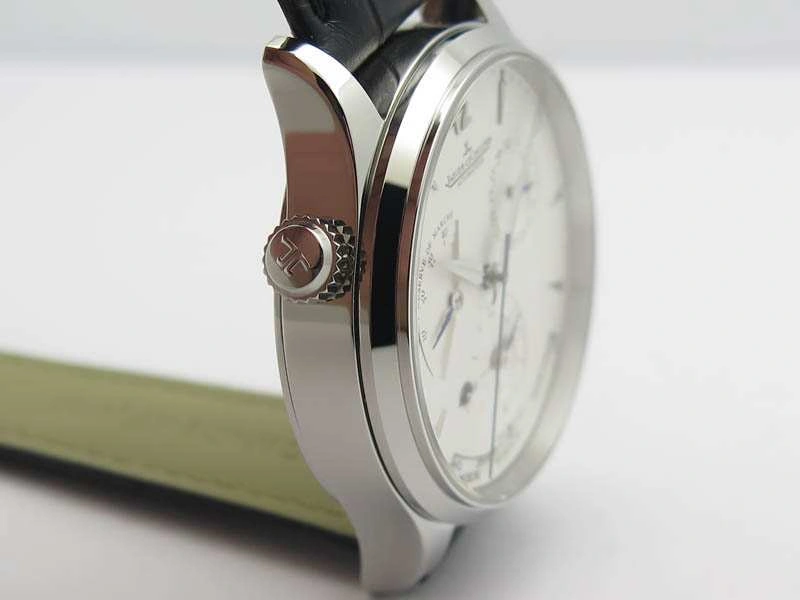 Master Control Power Reserve SS White Dial On Black Leather Strap A939