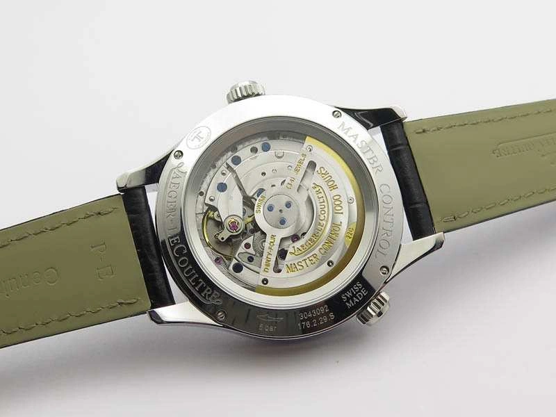 Master Control Power Reserve SS White Dial On Black Leather Strap A939