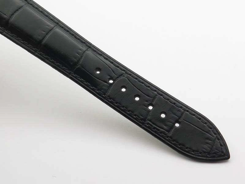 Master Control Power Reserve SS White Dial On Black Leather Strap A939