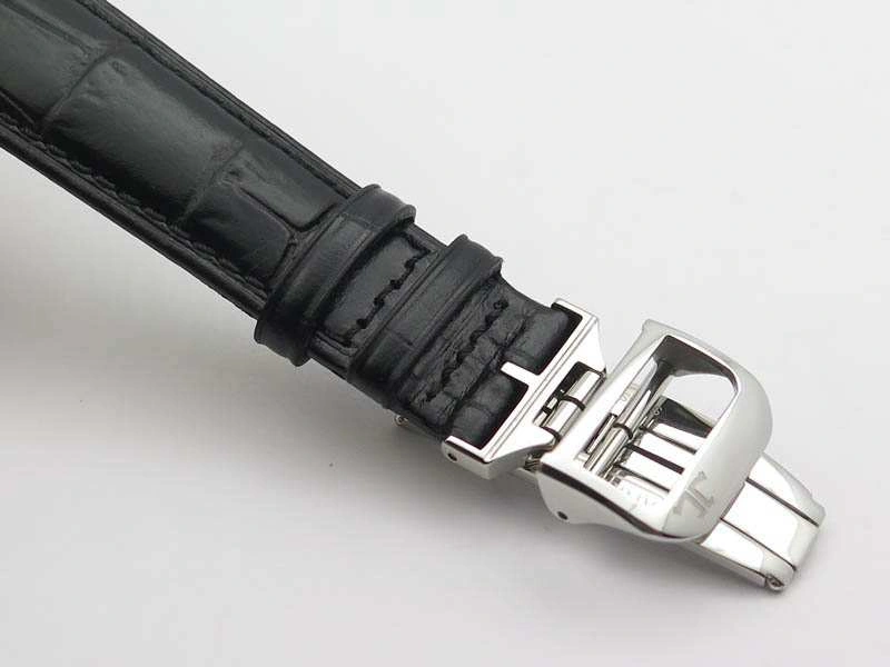 Master Control Power Reserve SS White Dial On Black Leather Strap A939