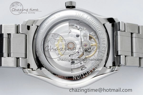 Master Day Date SS LGF 1:1 Best Edition White Textured Dial on SS Bracelet A2836 V2