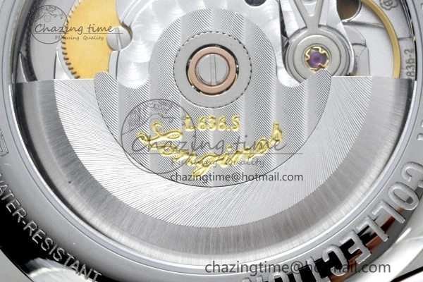 Master Day Date SS LGF 1:1 Best Edition White Textured Dial on SS Bracelet A2836 V2