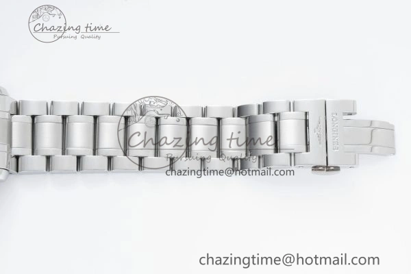 Master Day Date SS LGF 1:1 Best Edition White Textured Dial on SS Bracelet A2836 V2