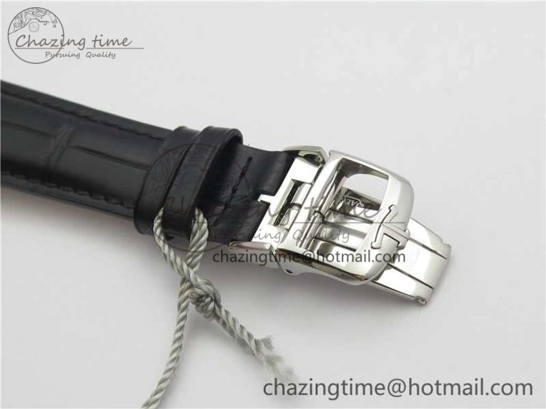 Master Geographic Real PR SS ZF 1:1 Best Edition Black Dial on Black Leather Strap A939
