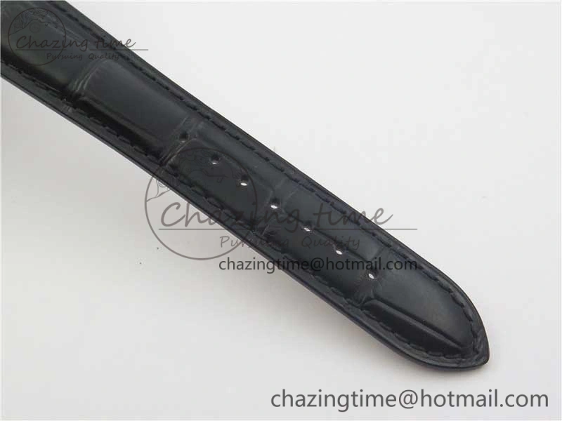 Master Geographic Real PR SS ZF 1:1 Best Edition White Dial on Black Leather Strap A939