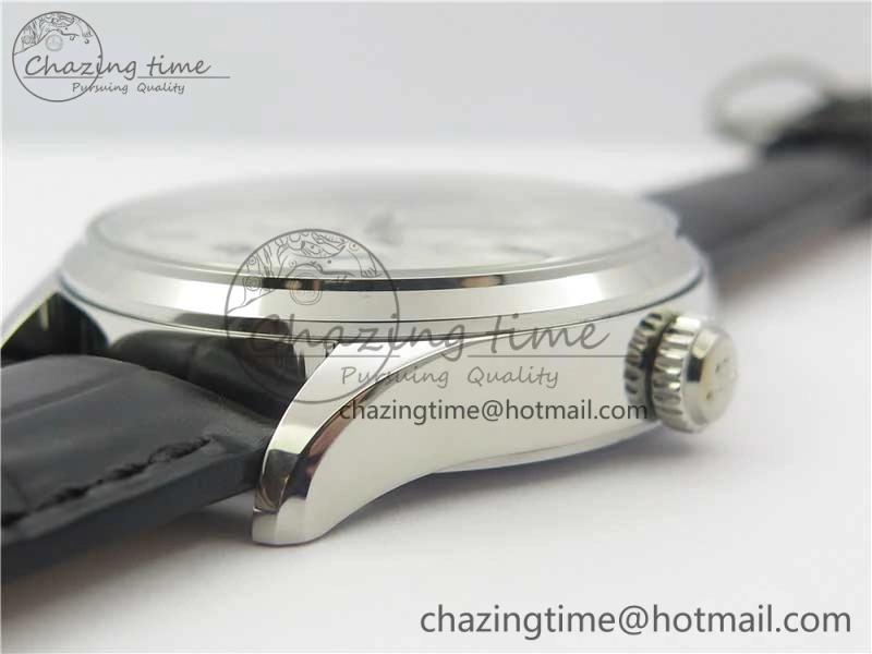 Master Geographic Real PR SS ZF 1:1 Best Edition White Dial on Black Leather Strap A939