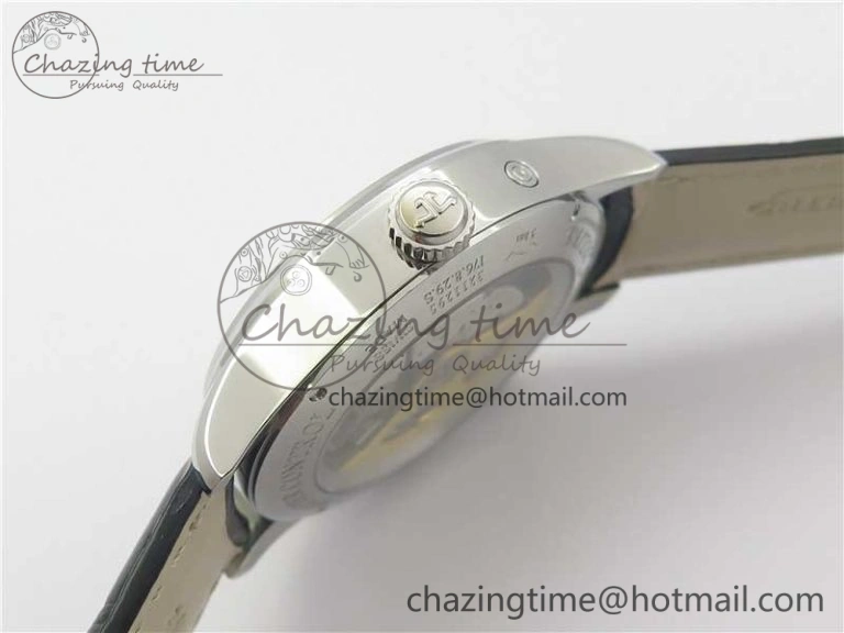 Master Geographic Real PR SS ZF 1:1 Best Edition White Dial on Black Leather Strap A939