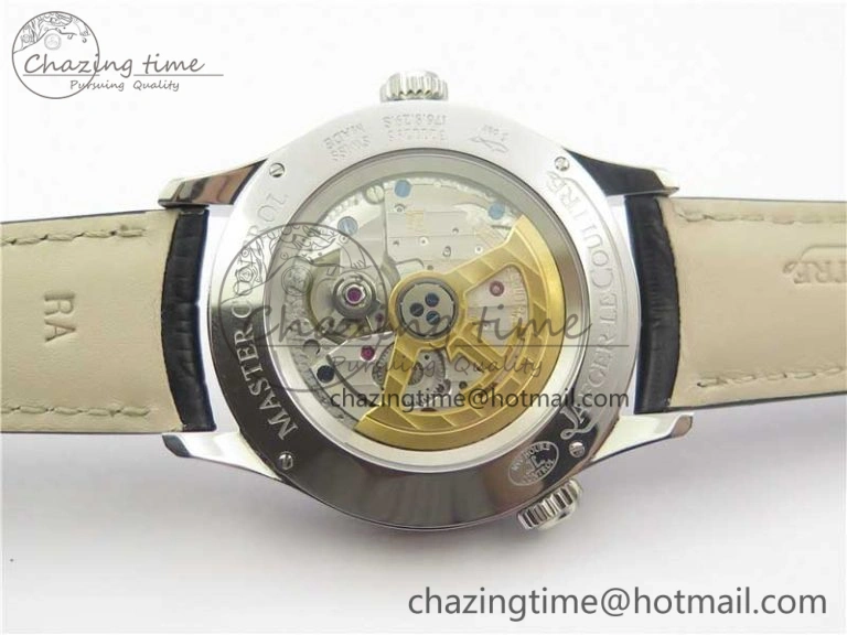 Master Geographic Real PR SS ZF 1:1 Best Edition White Dial on Black Leather Strap A939