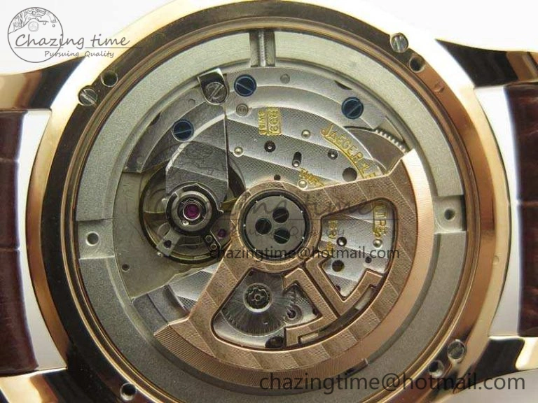 Master Grande Ultra Thin 1548420 RG ZF 1:1 Best Edition White Dial On Brown Leather Strap A899