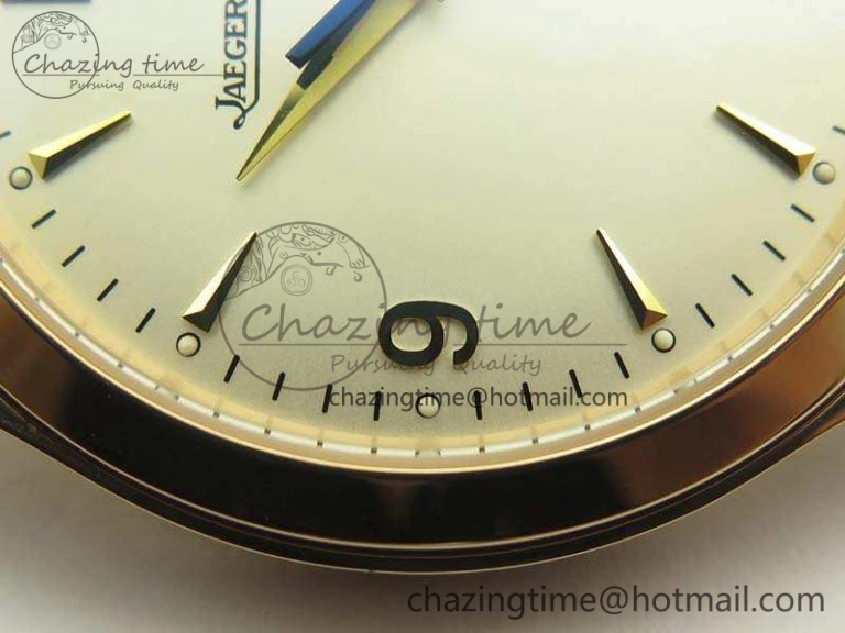Master Grande Ultra Thin 1548420 RG ZF 1:1 Best Edition White Dial On Brown Leather Strap A899