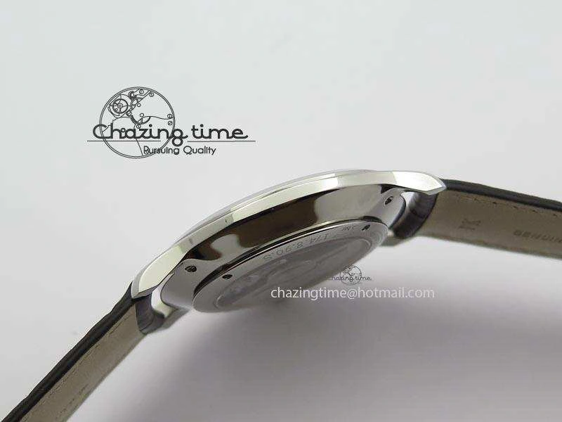 Master Grande Ultra Thin Small Second SS ZF 1:1 Best Edition White Dial On Brown Leather Strap A896