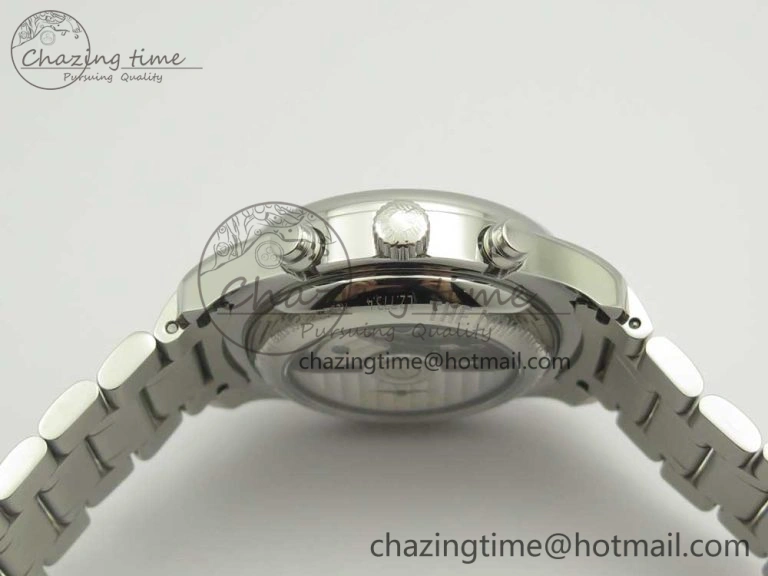 Master Moonphase Chronograph SS GSF 1:1 Best Edition White Dial on SS Bracelet A7751