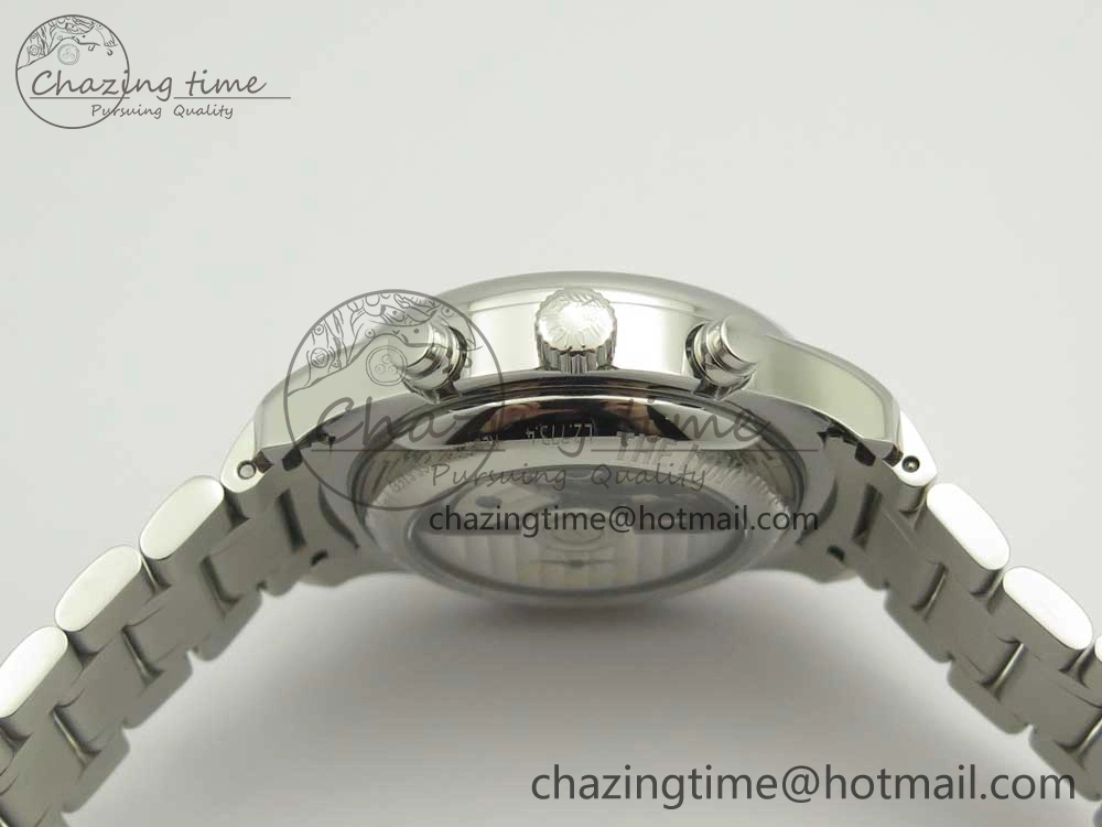 Master Moonphase Chronograph SS GSF 1:1 Best Edition White Dial on SS Bracelet A7751