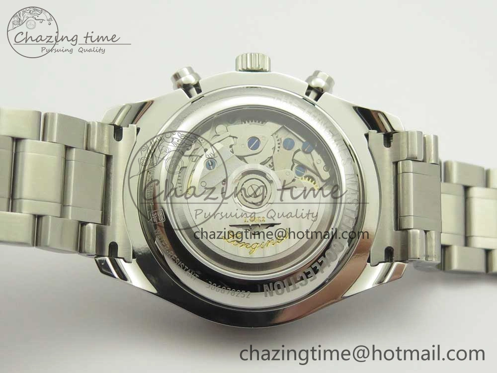 Master Moonphase Chronograph SS GSF 1:1 Best Edition White Dial on SS Bracelet A7751