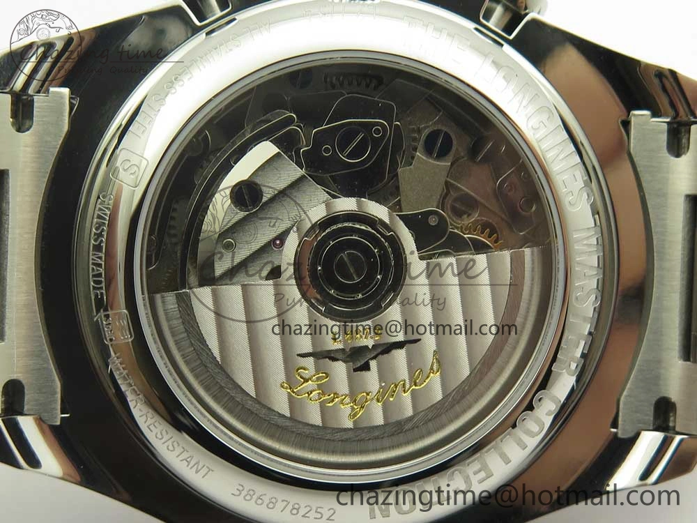 Master Moonphase Chronograph SS GSF 1:1 Best Edition White Dial on SS Bracelet A7751