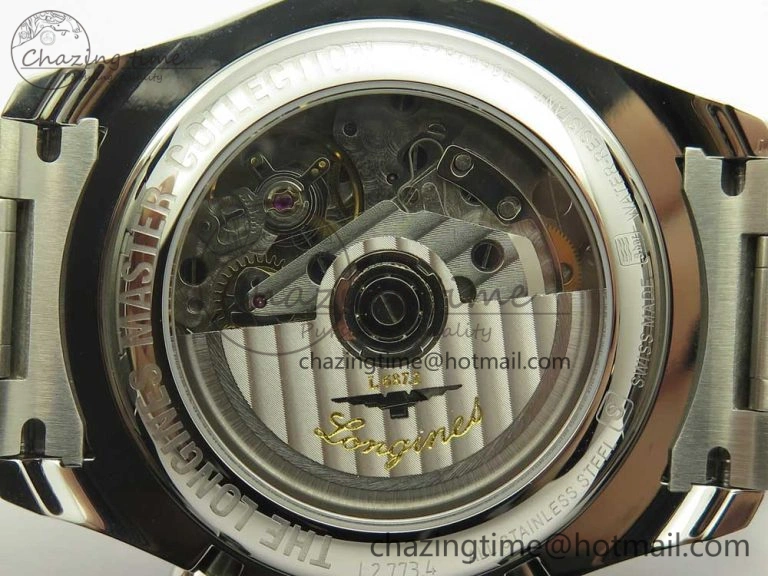 Master Moonphase Chronograph SS GSF 1:1 Best Edition White Dial on SS Bracelet A7751