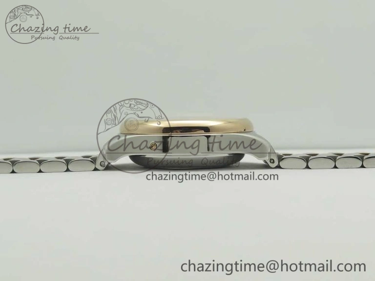 Master Moonphase Chronograph SS RG GSF 1:1 Best Edition White Dial on SS RG Bracelet A7751