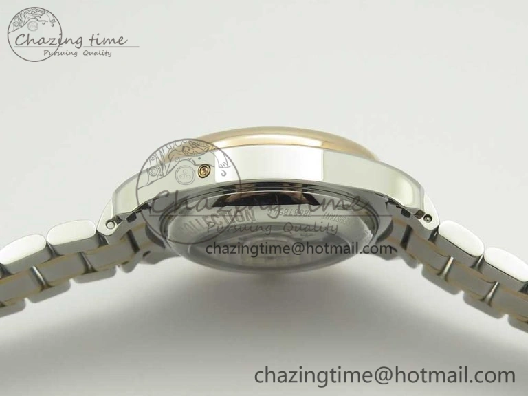 Master Moonphase Chronograph SS RG GSF 1:1 Best Edition White Dial on SS RG Bracelet A7751
