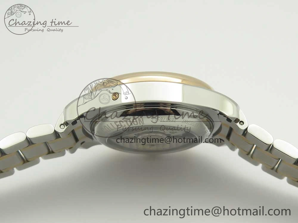 Master Moonphase Chronograph SS RG GSF 1:1 Best Edition White Dial on SS RG Bracelet A7751