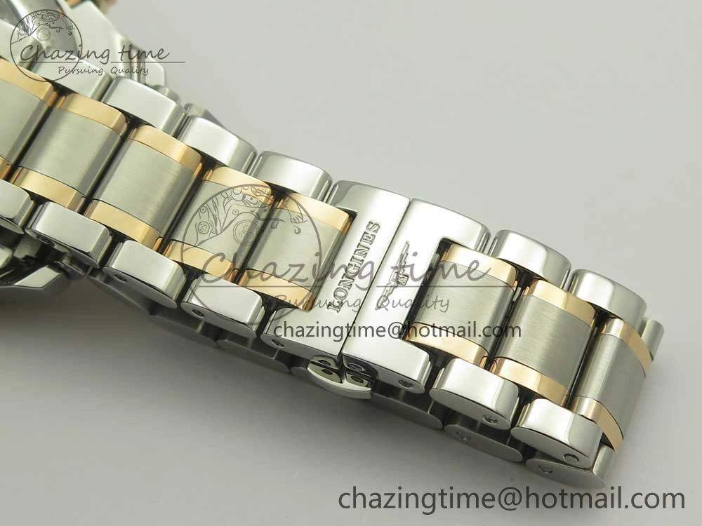 Master Moonphase Chronograph SS RG GSF 1:1 Best Edition White Dial on SS RG Bracelet A7751