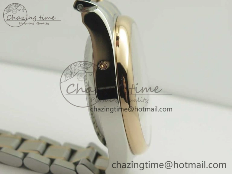 Master Moonphase Chronograph SS RG GSF 1:1 Best Edition White Dial on SS RG Bracelet A7751