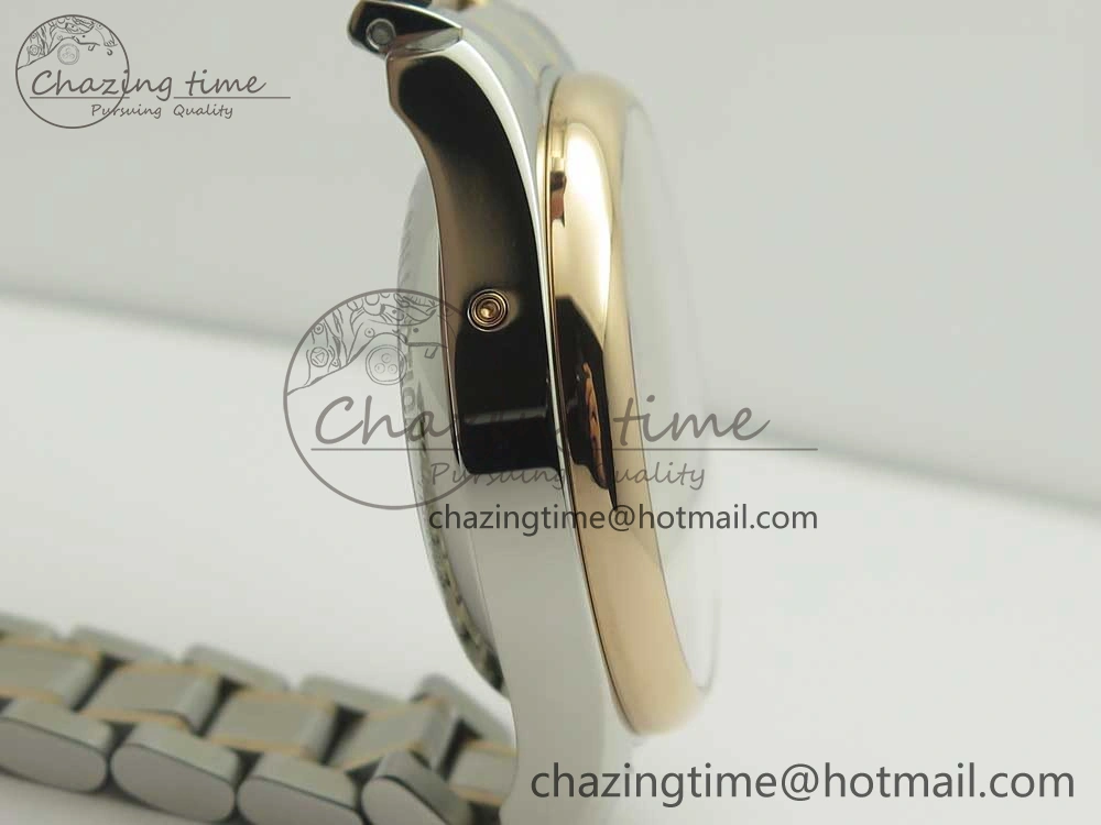 Master Moonphase Chronograph SS RG GSF 1:1 Best Edition White Dial on SS RG Bracelet A7751