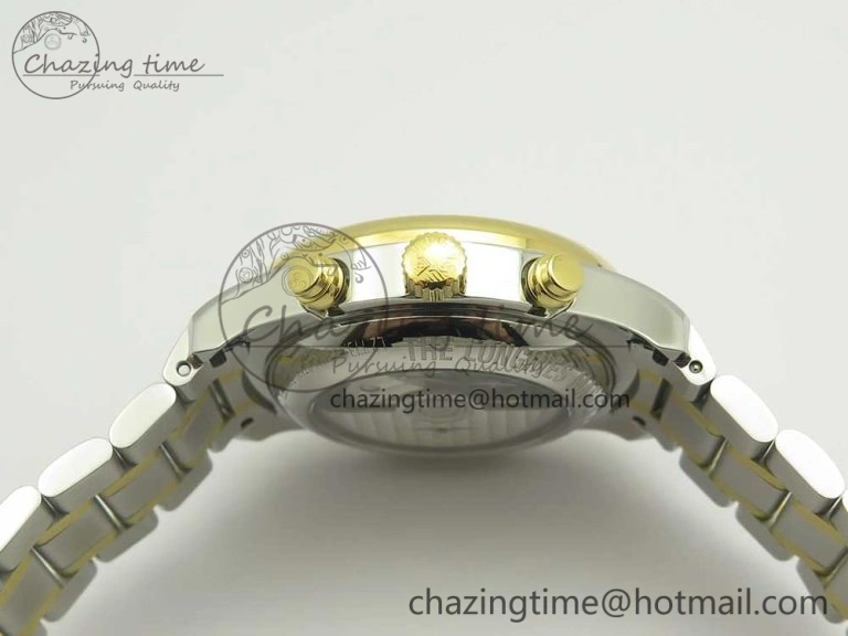 Master Moonphase Chronograph SS YG GSF 1:1 Best Edition White Dial on SS YG Bracelet A7751