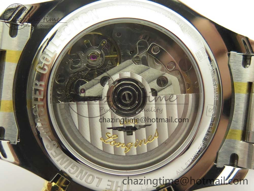 Master Moonphase Chronograph SS YG GSF 1:1 Best Edition White Dial on SS YG Bracelet A7751