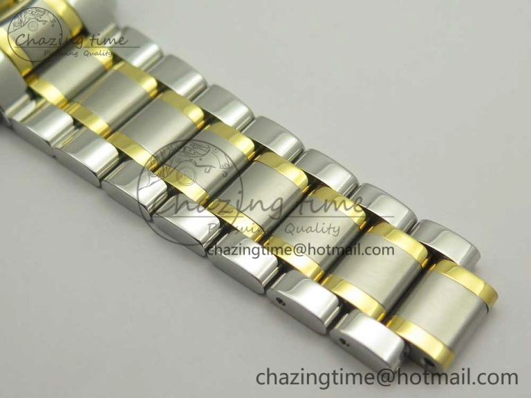 Master Moonphase Chronograph SS YG GSF 1:1 Best Edition White Dial on SS YG Bracelet A7751