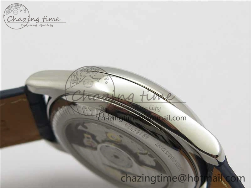 Master Moonphase L2.909.4.78.3 SS GSF 1:1 Best Edtion Blue Dial Crystal Markers On Blue Leather Strap A899 V3