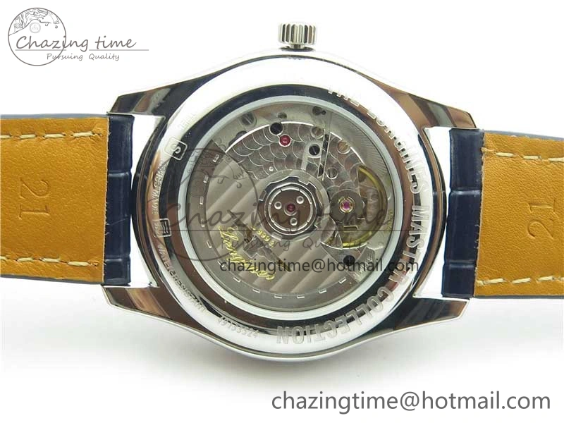 Master Moonphase L2.909.4.78.3 SS GSF 1:1 Best Edtion Blue Dial Crystal Markers On Blue Leather Strap A899 V3
