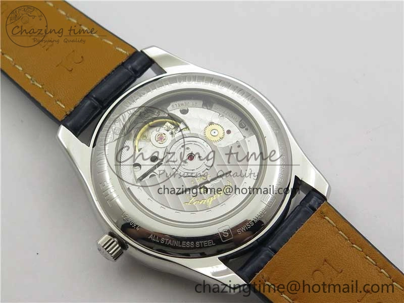 Master Moonphase L2.909.4.78.3 SS GSF 1:1 Best Edtion Blue Dial Crystal Markers On Blue Leather Strap A899 V3