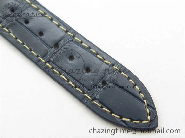 Master Moonphase L2.909.4.78.3 SS GSF 1:1 Best Edtion Blue Dial Crystal Markers On Blue Leather Strap A899 V3