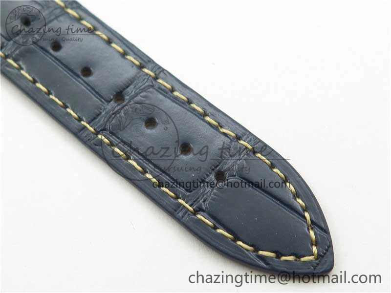 Master Moonphase L2.909.4.78.3 SS GSF 1:1 Best Edtion Blue Dial Crystal Markers On Blue Leather Strap A899 V3